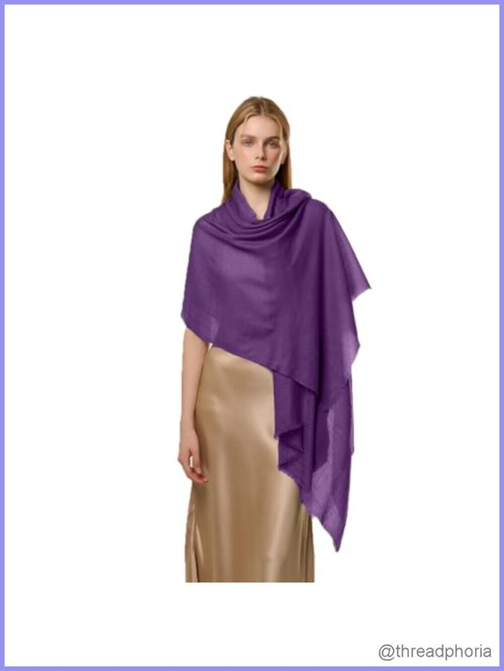100% Cashmere Shawl Wrap for Women 75x30 Oversized Scarf